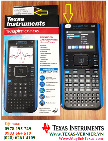 Texas Instruments TI-Nspire CXII CAS; Máy tính Khoa học Vẽ đồ thị Texas Instruments TI-Nspire CXII CAS Graphing Calculator /CÒN HÀNG